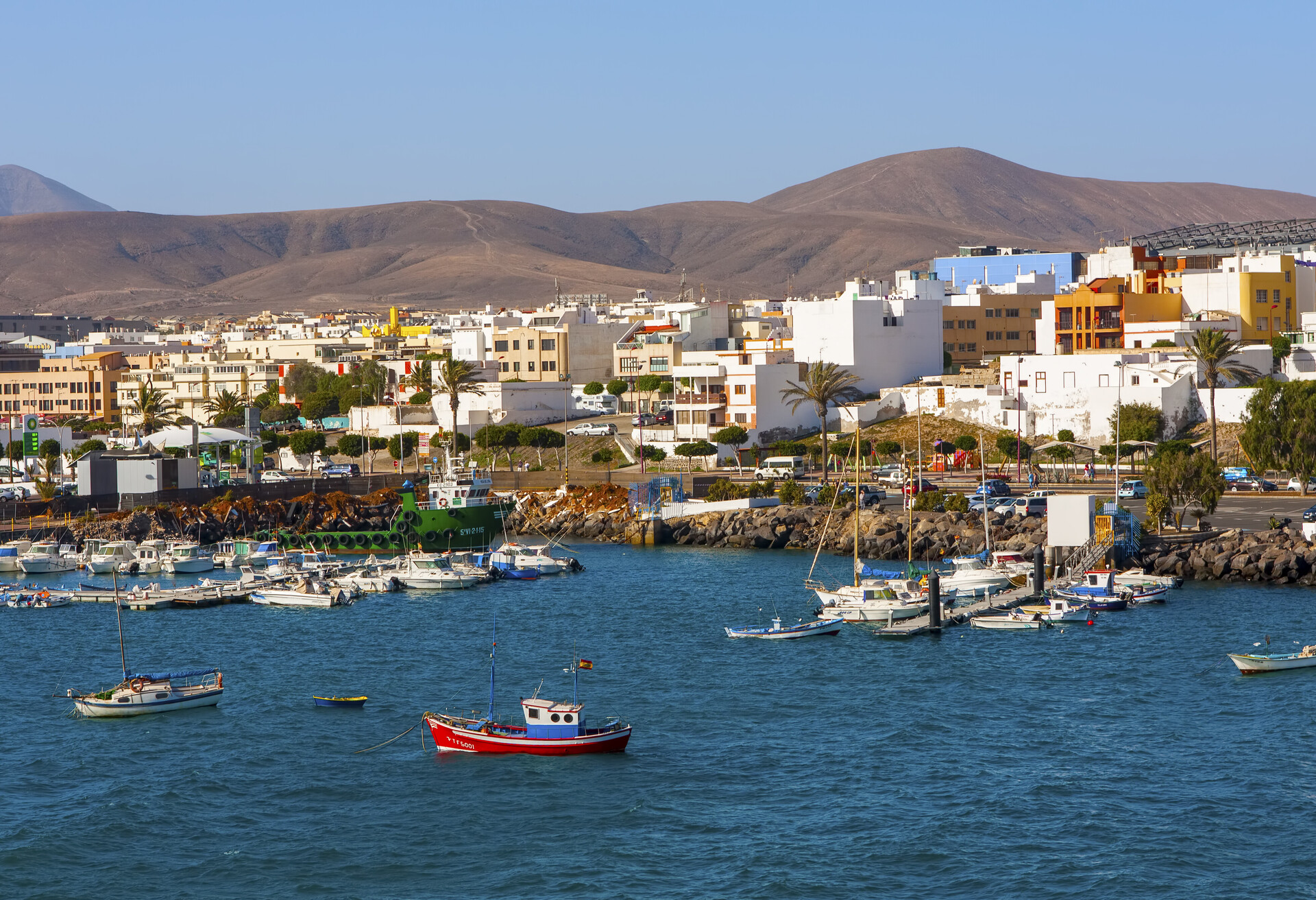 Puerto del Rosario ship port. Fuerteventura island. ; Shutterstock ID 642520012