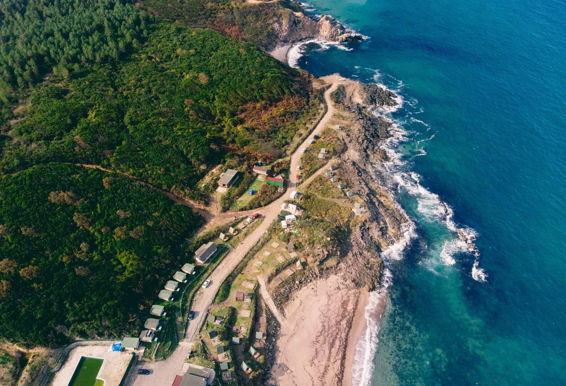 Istanbul Sile Beach aerial shooting 