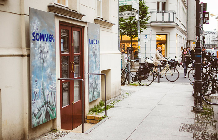 Der Eingang zum Sommerladen, einer Pflichtadresse für Shopping in Berlin.