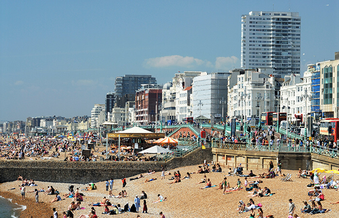 Sonne, Sehenswürdigkeiten, See und mehr am Brighton Pier!