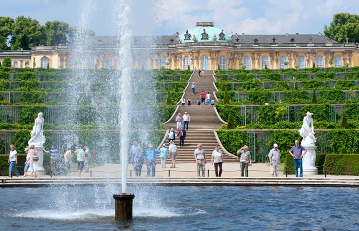 Der Terrassengarten von Schloss Sanssouci