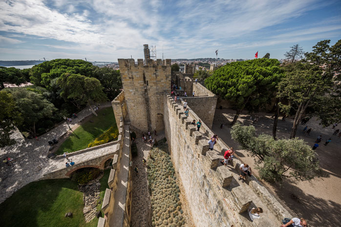 Die ehemalige maurische Festung Castelo de São Jorge diente dem ersten portugiesischen König als Palast