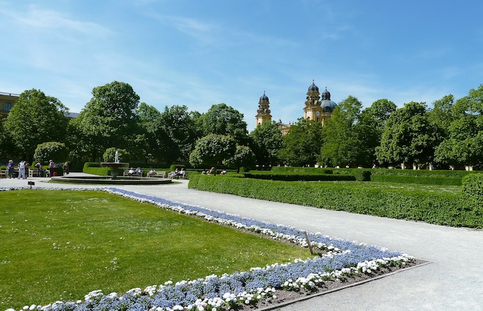 Im Münchner Hofgarten entspannt es sich am besten