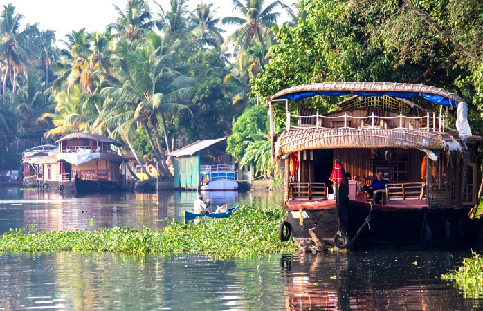 Hausboote in Kerala, Indien