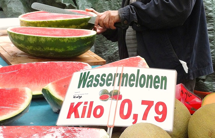 Wassermelonen Markt Berlin