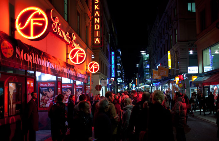 Eifrige Cineasten beim Stockholm Film Festival