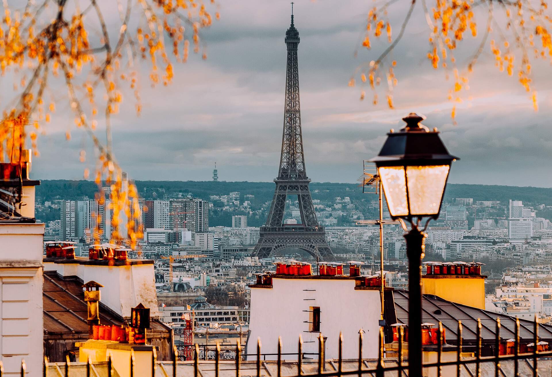 View of Eiffel Tower in Paris, France. Shot during daytime. 