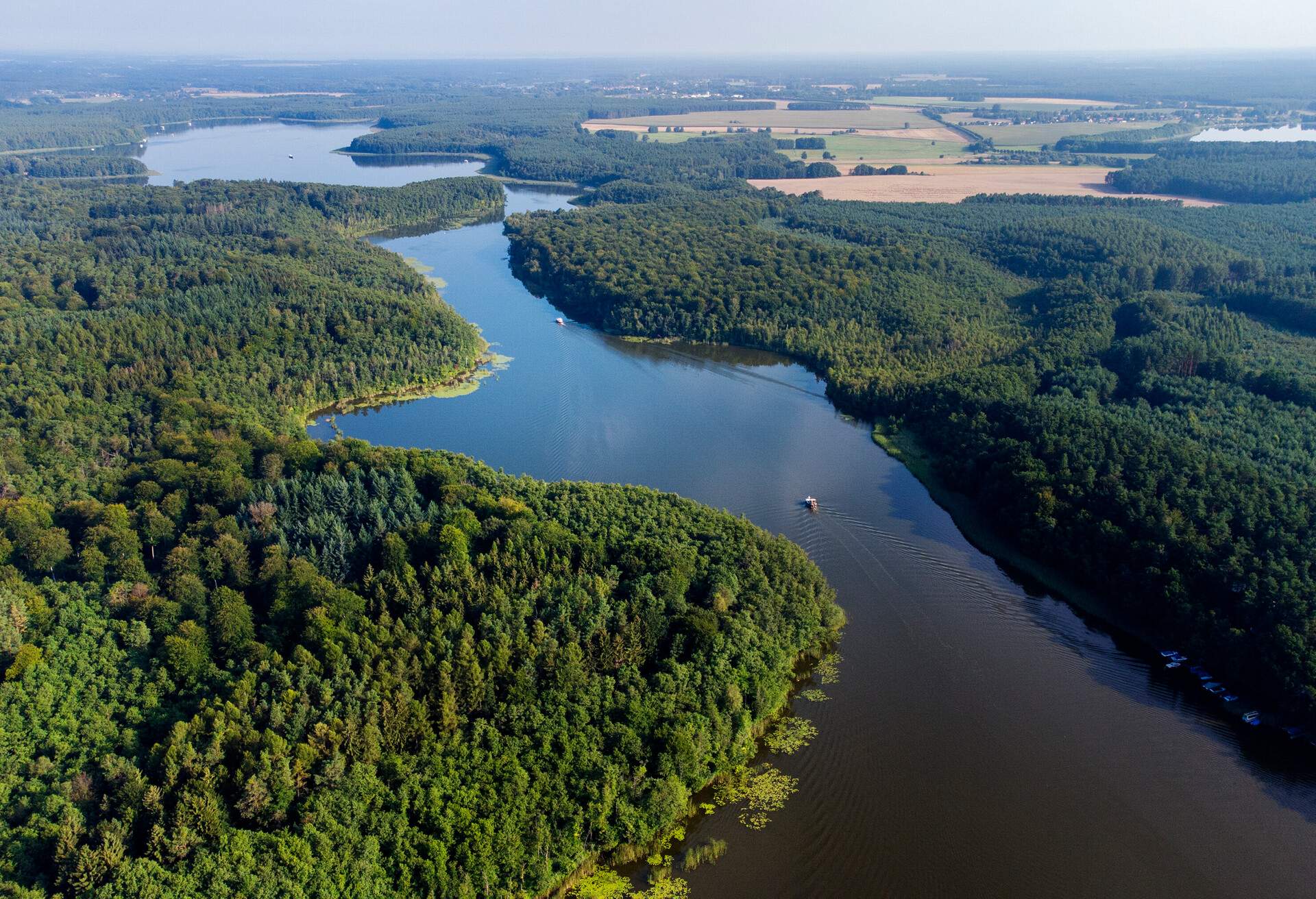 Beautiful lakes, Mecklenburgische Seenplatte - aerial view