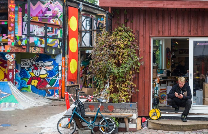 Kopenhagens Hippie-Kommune Christiania ist eine Oase inmitten der Großstadt