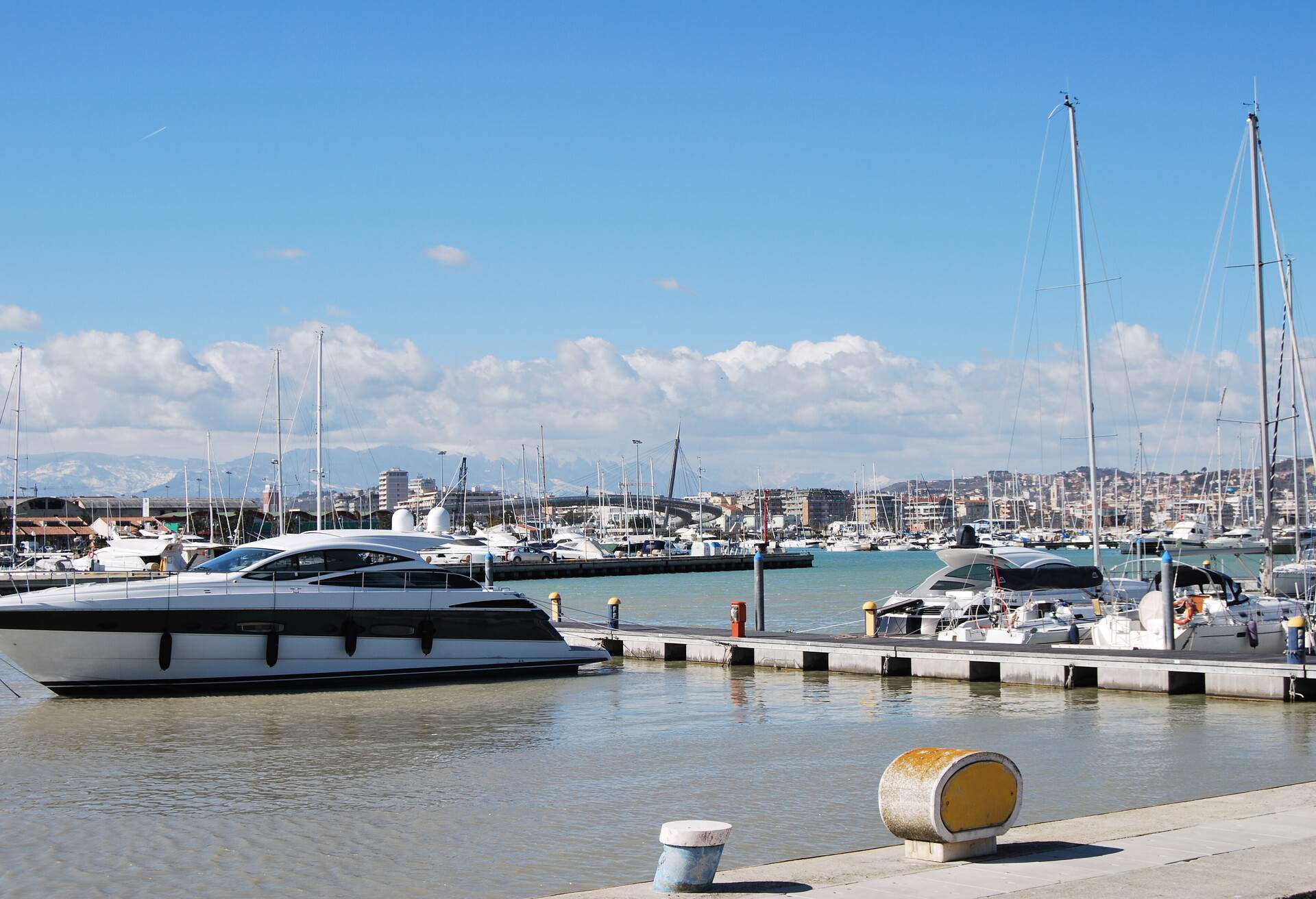 the waterfront, harbor and beach of Pescara; Shutterstock ID 97286831