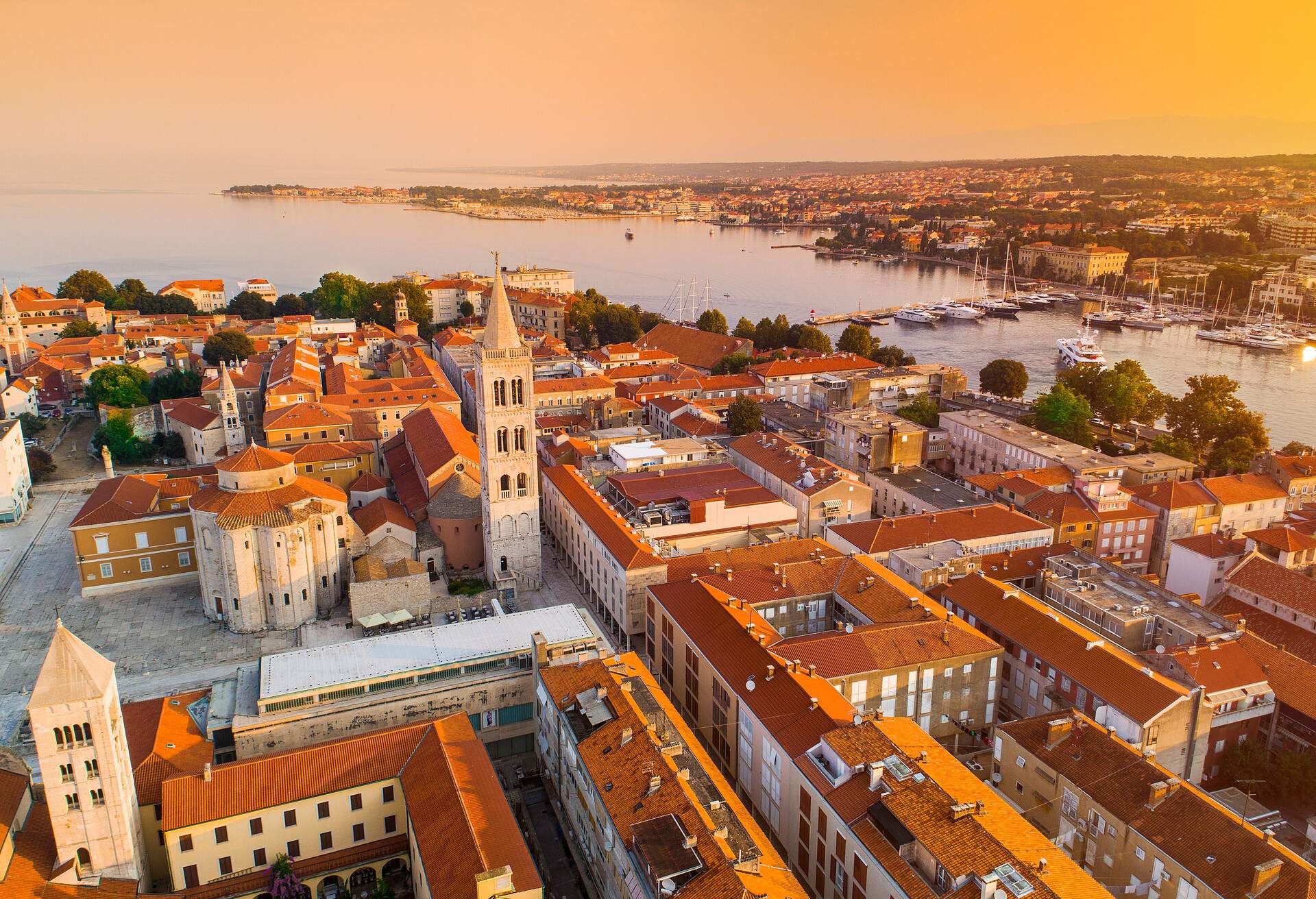 Historic center of the Croatian town of Zadar at the Mediterranean Sea, Europe.; Shutterstock ID 1154683207; Purpose: Destiny; Brand (KAYAK, Momondo, Any): Any