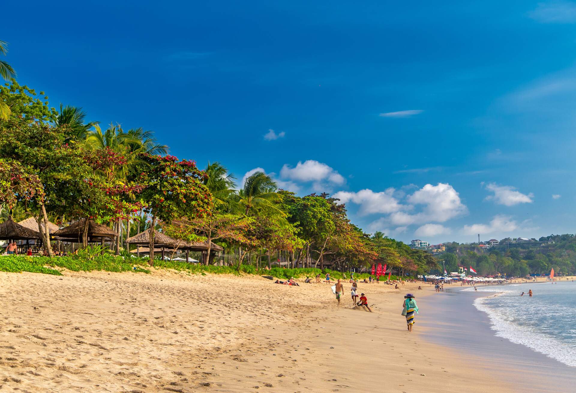 Colorful Bali beach. Jimbaran, Bukit, Bali, Indonesia, 2018.; Shutterstock ID 1163929720