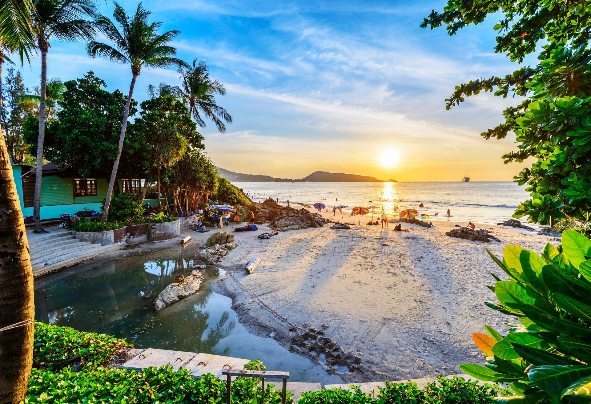 Landscape of Thailand. Located in Patong Beach, Phuket, Thailand.