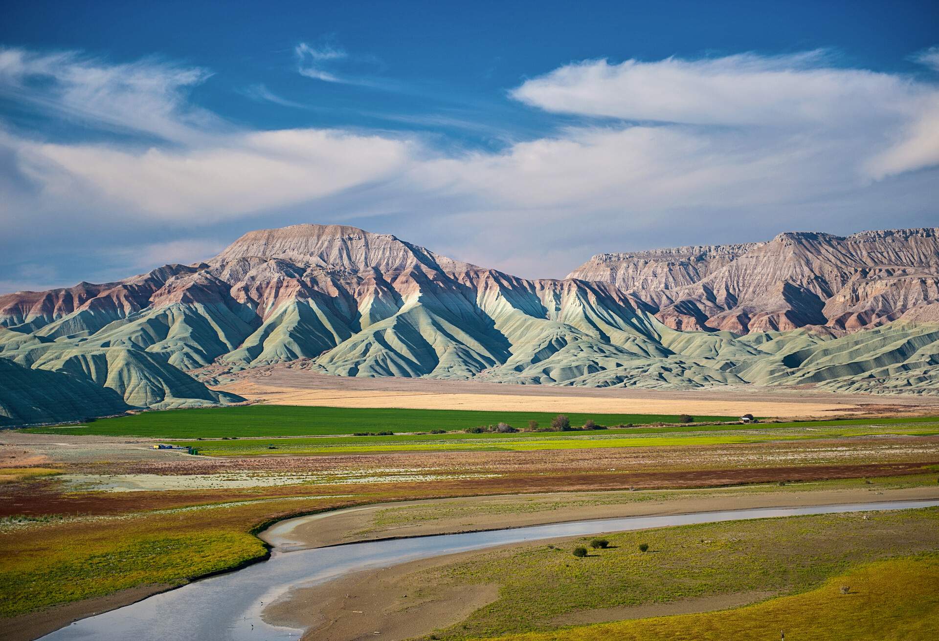 The view of the Nallihan, Cayirhan bird paradise near Ankara, in Anatolian Turkey.