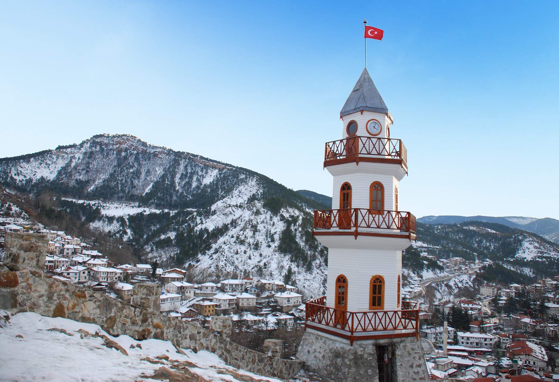 Ottoman architecture with Goynuk victory town, Bolu Turkey; Shutterstock ID 1111500194