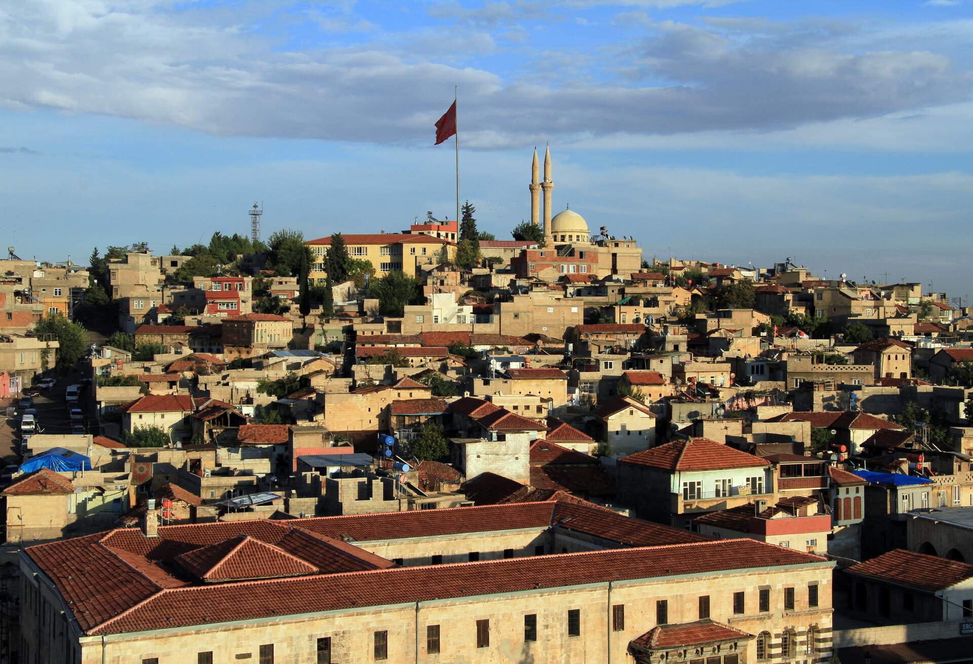 Buildings on the hill in the center of Gaziantep, Turkey; Shutterstock ID 120023455
