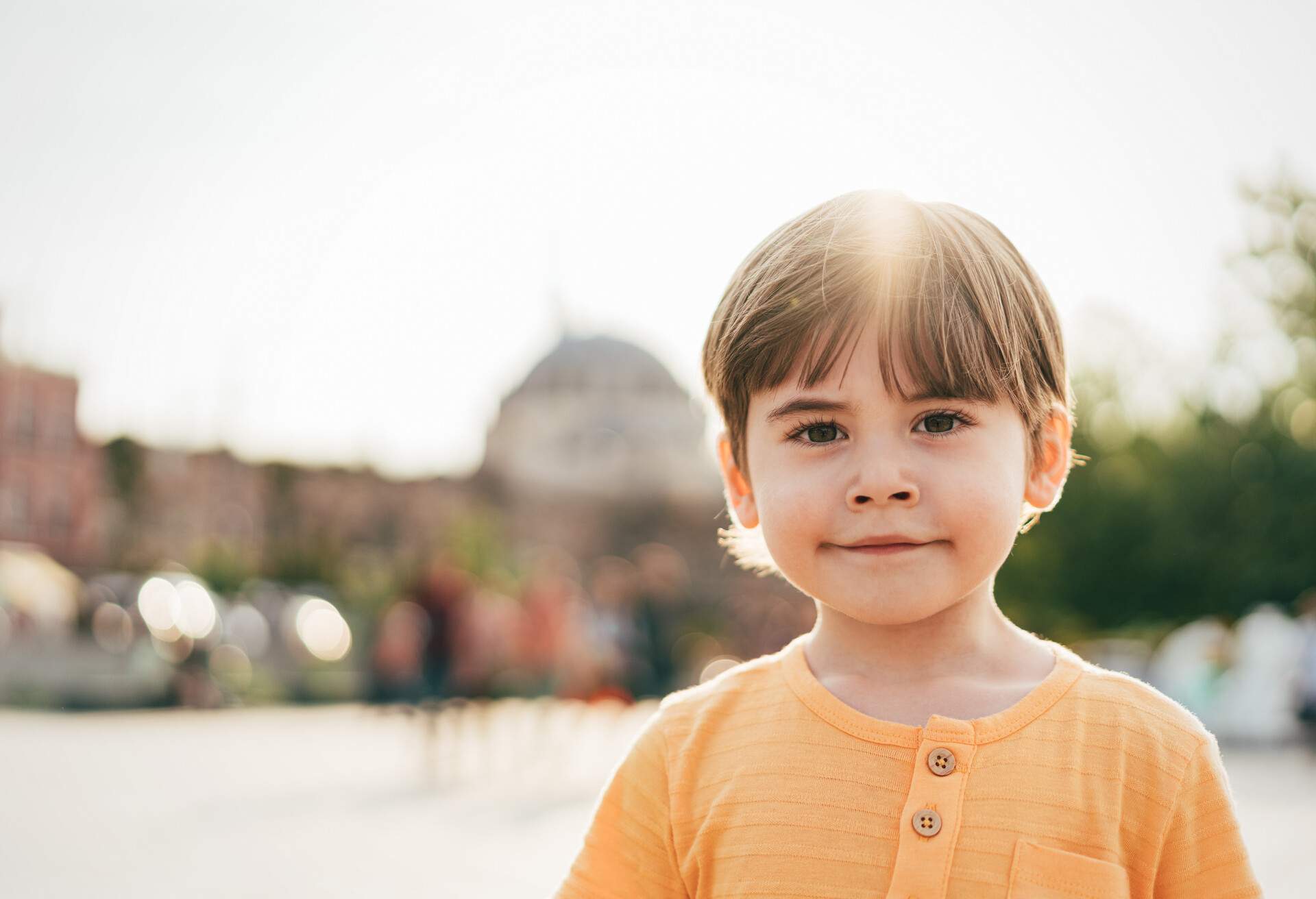 Portrait of Little Handsome Boy