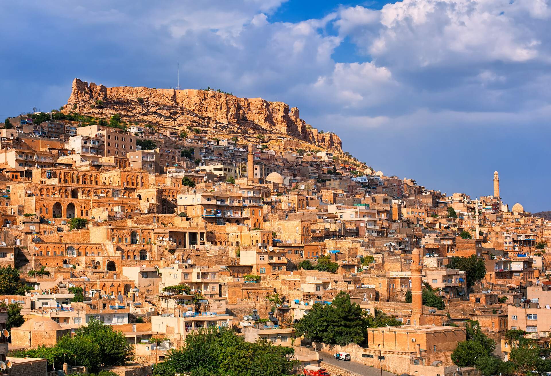 Mardin, a city in south Turkey on a rocky hill near the Tigris River, famous for its Artuqid architecture