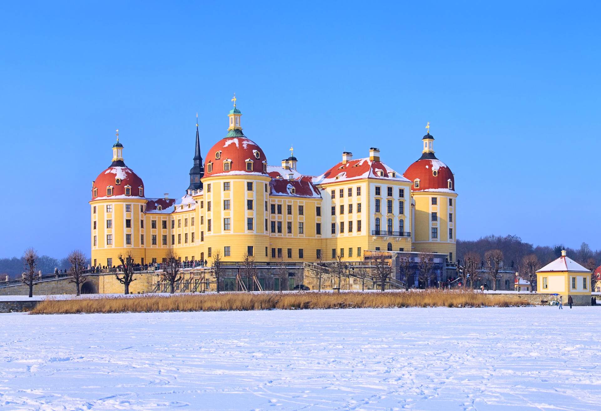 Moritzburg near Dresden, the Castle in winter