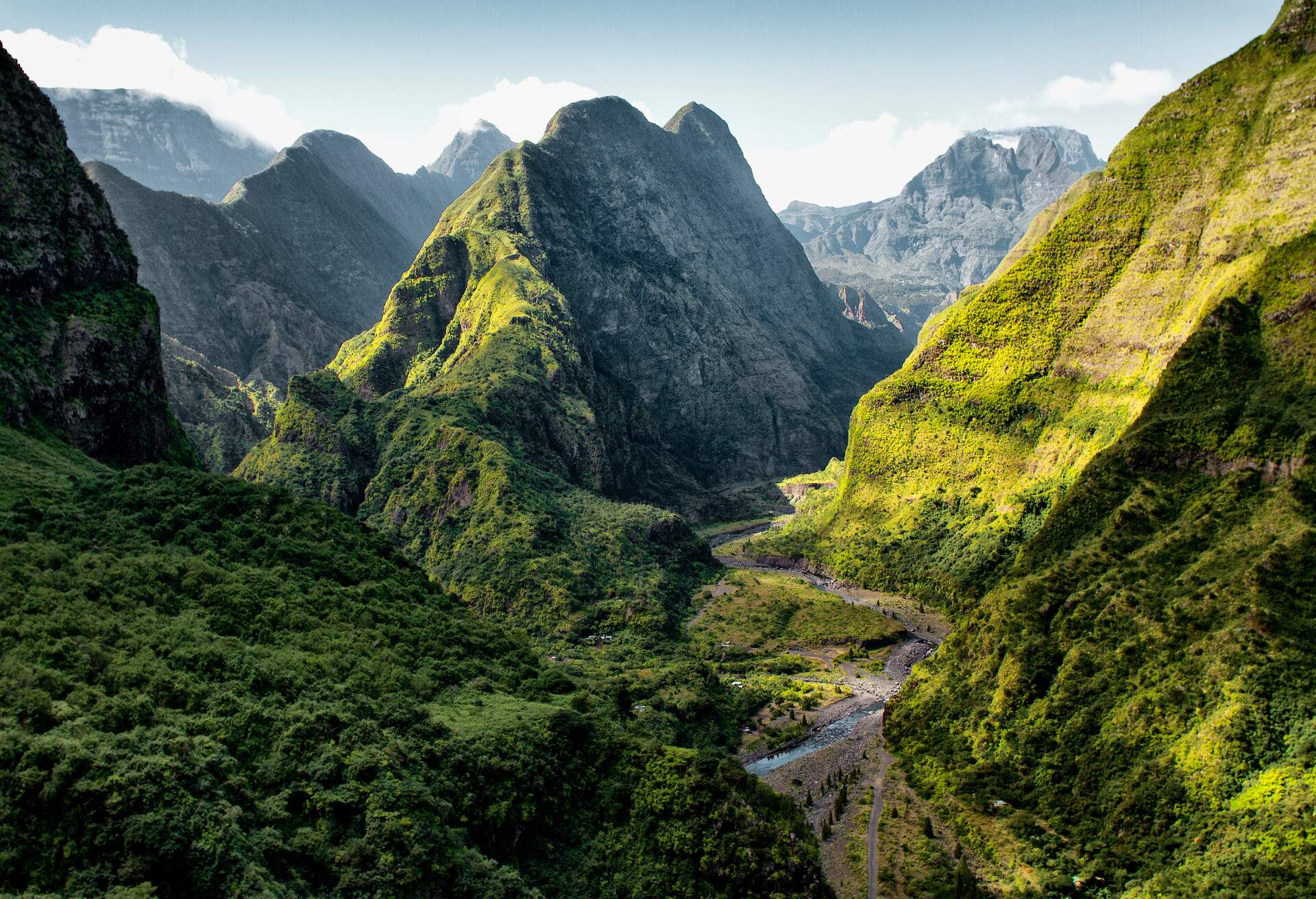 Beautiful Landscapre in Mafate Cirque, La Réunion