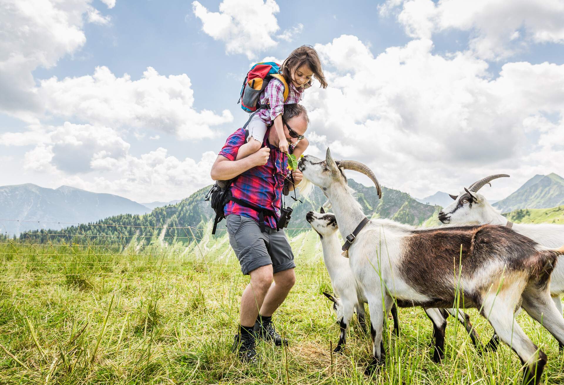 THEME_FAMILY_GOATS_PEOPLE_HIKING_GettyImages-475149625