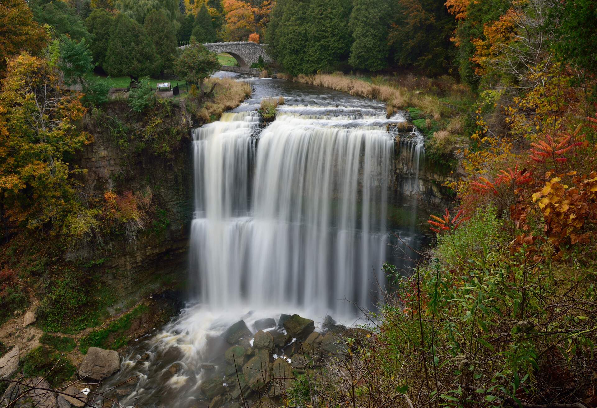 Webster's waterfall is a 22 meter high waterfall in Hamilton Ontario Canada.
