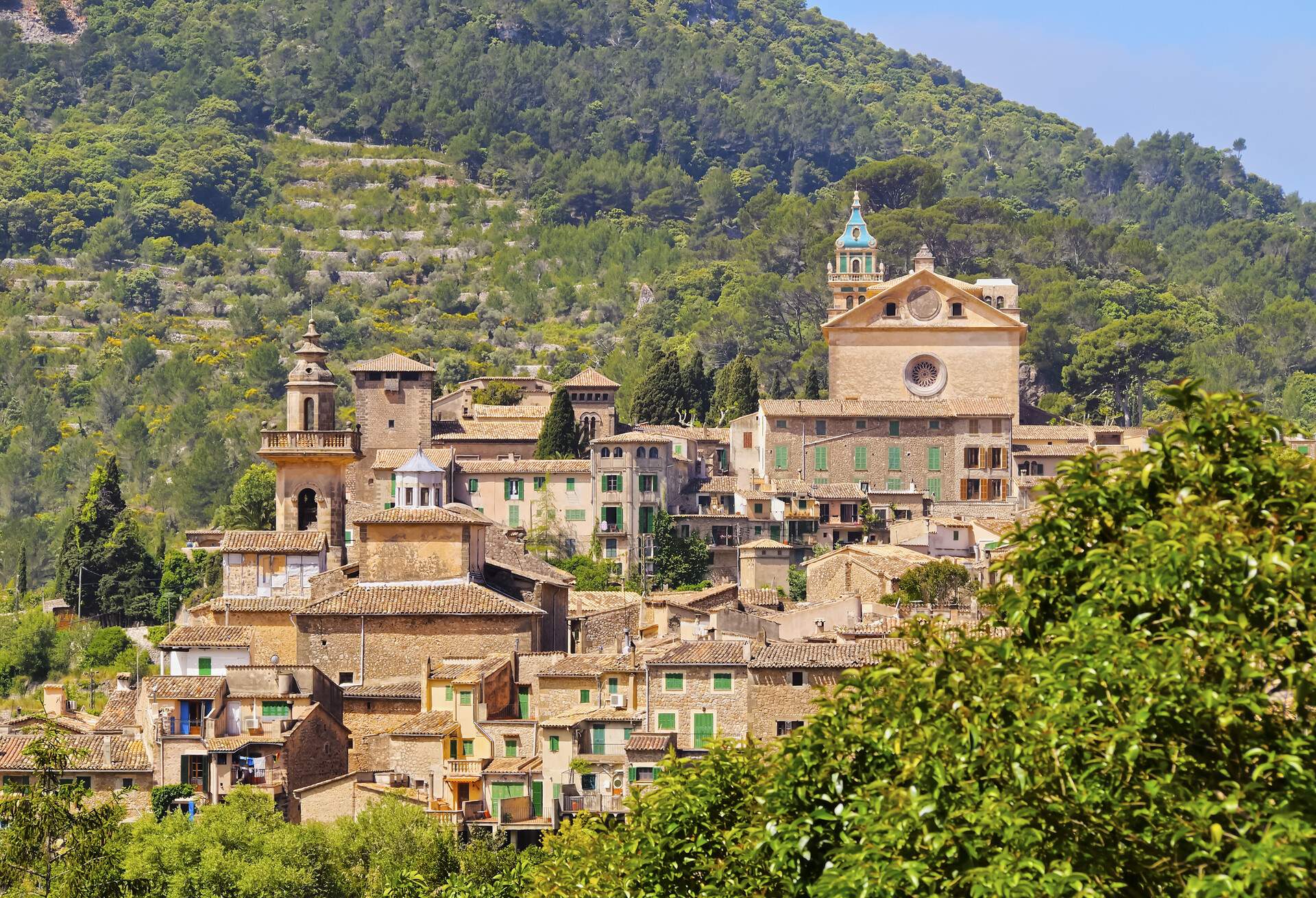 View of Valldemossa on Mallorca, Balearic Islands, Spain