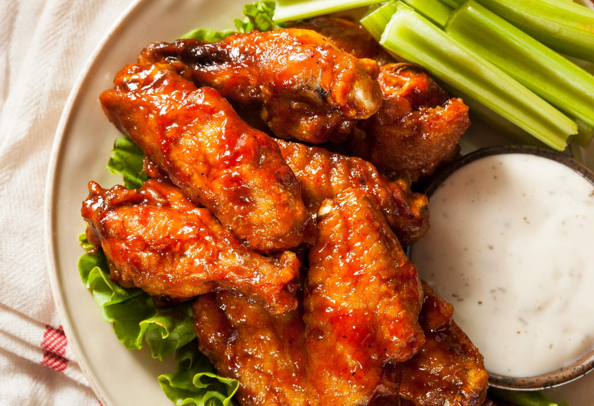 Barbecue Buffalo Chicken Wings as an Appetizer