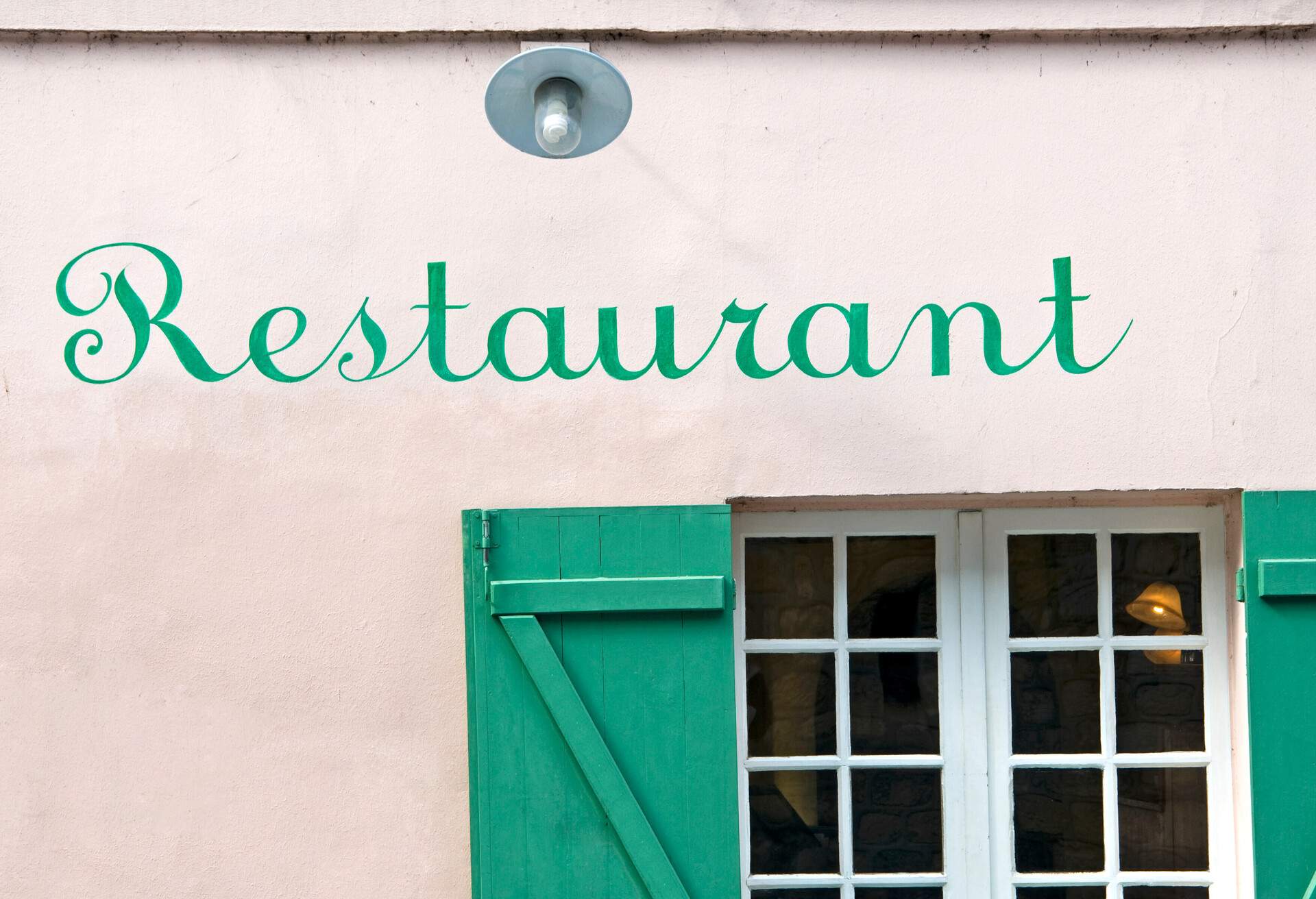 Restaurant in Montmartre area of Paris, France