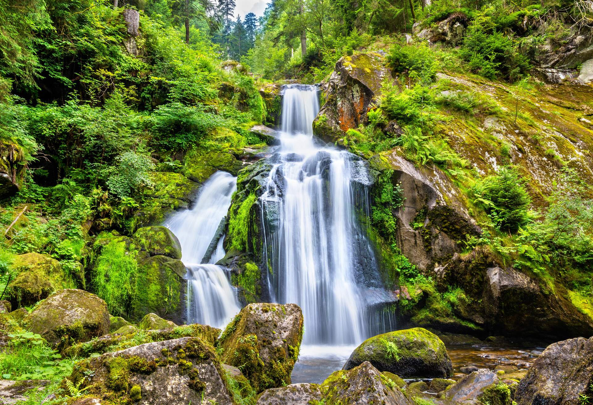 Triberg Falls, one of the highest waterfalls in Germany - the Black Forest region