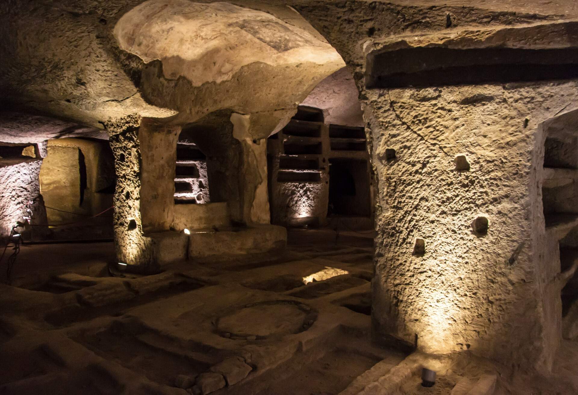 Catacombs of San Gennaro in Naples, Italy