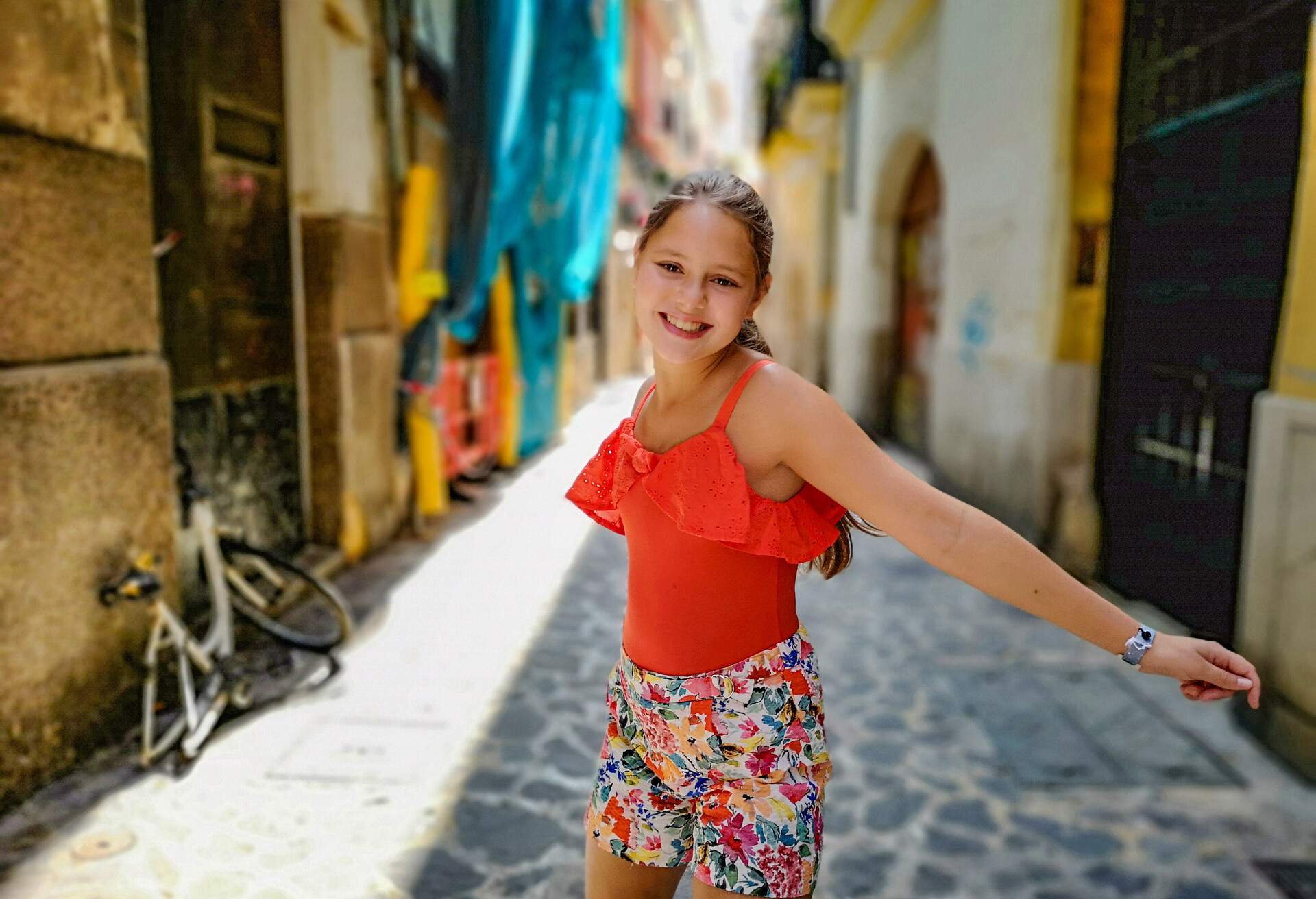 happy child in Mallorca