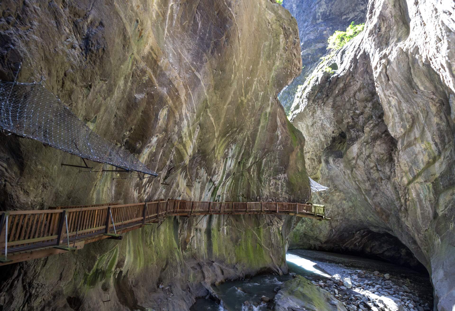 Gorge in Valais in Switzerland