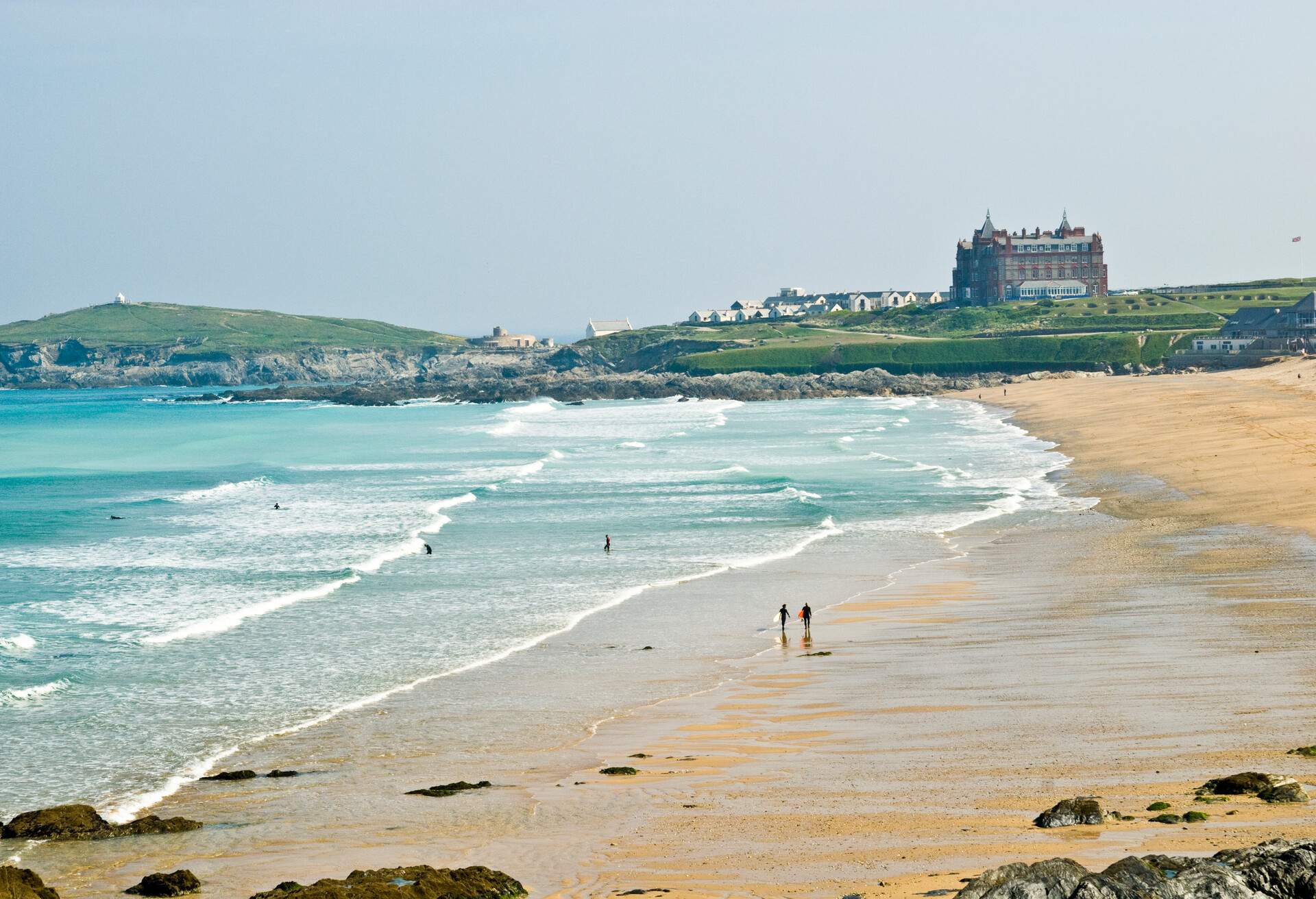 The most famous surf beach in the UK.