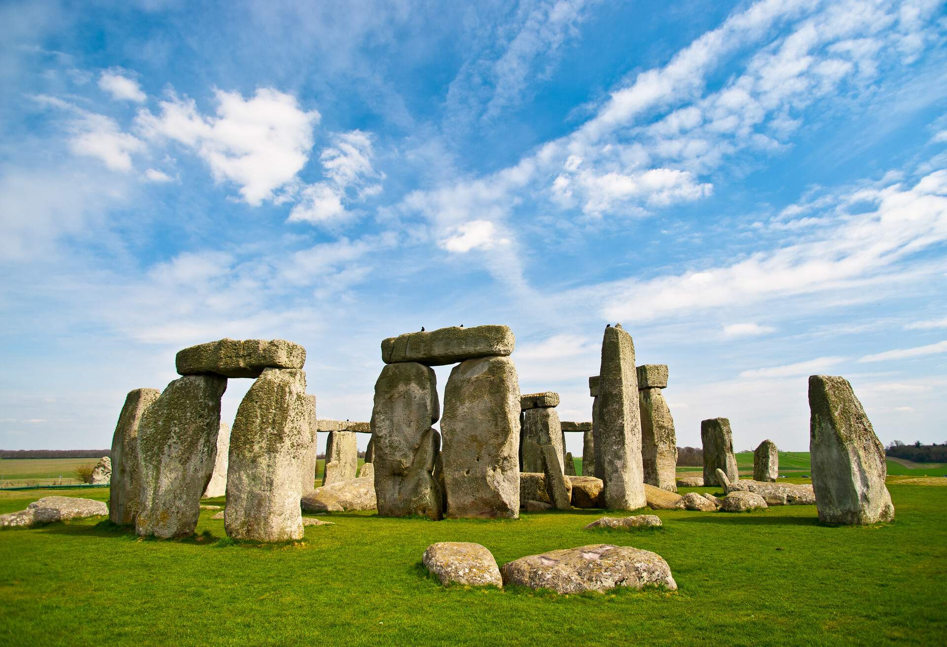 The world famous prehistoric landmark and UNESCO World Heritage Site on Salisbury Plain, Wiltshire, England