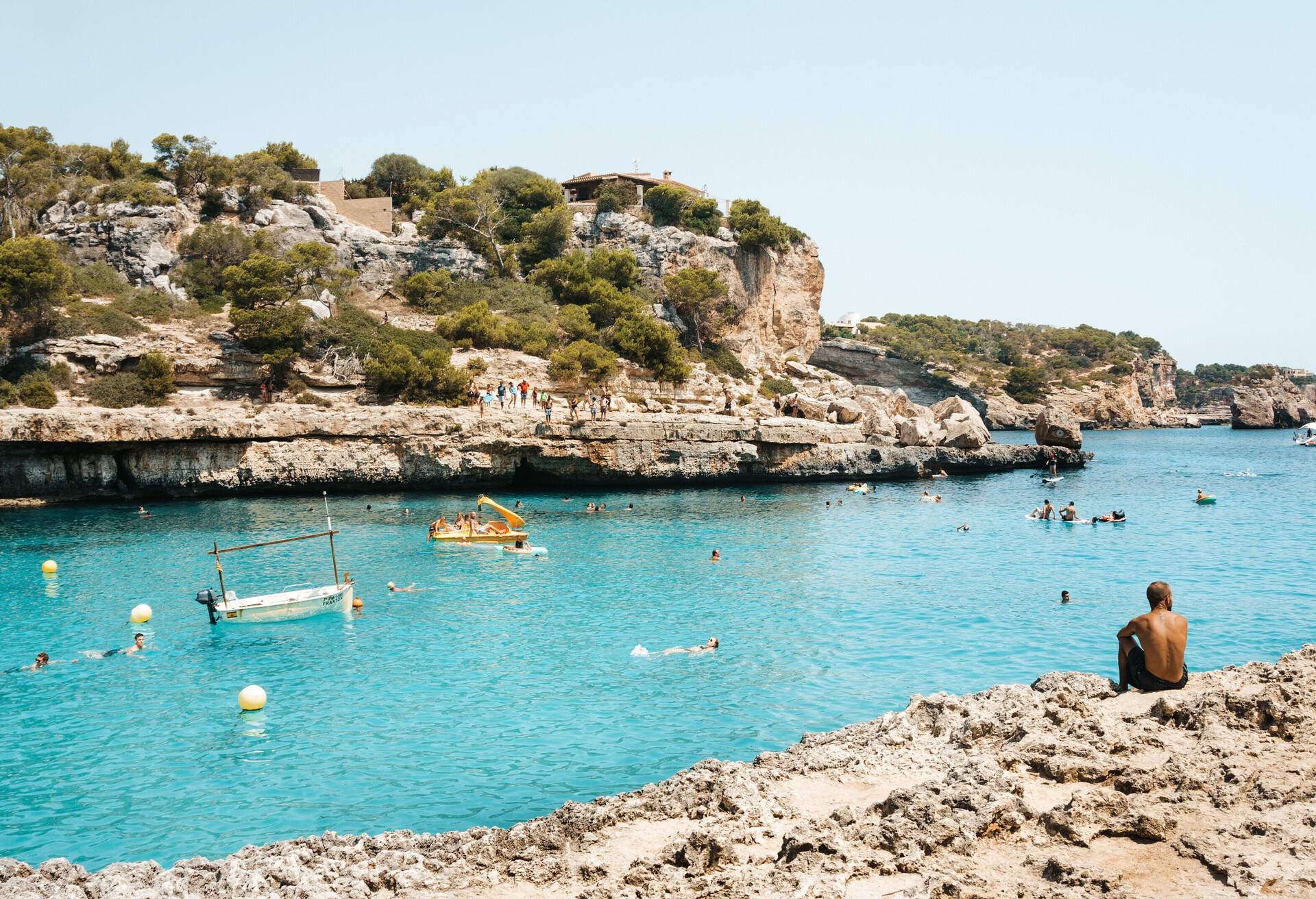 Amazing beach of Cala Llombards, Majorca island, Spain