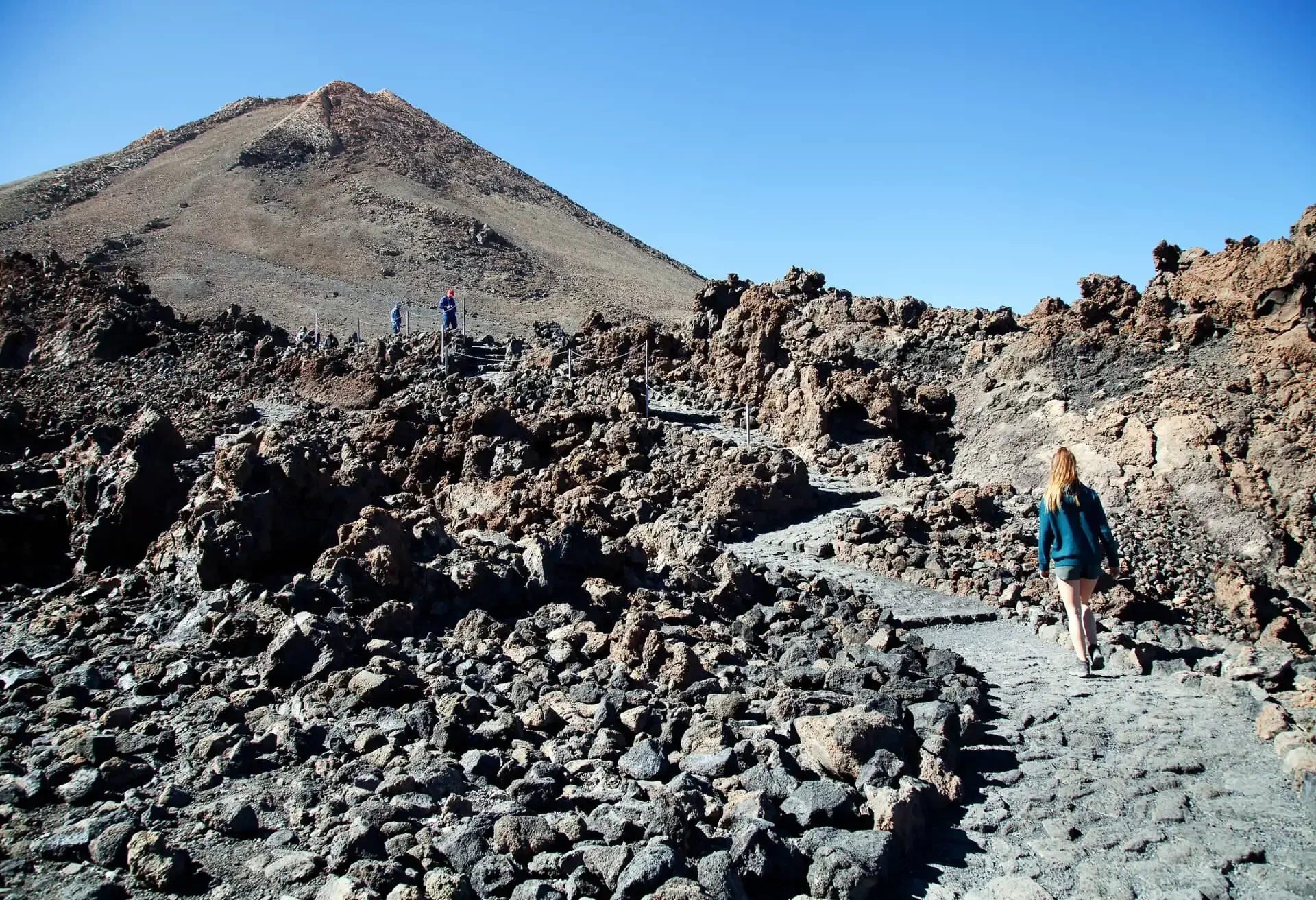 Wanderweg auf Teneriffa, Spanien.
