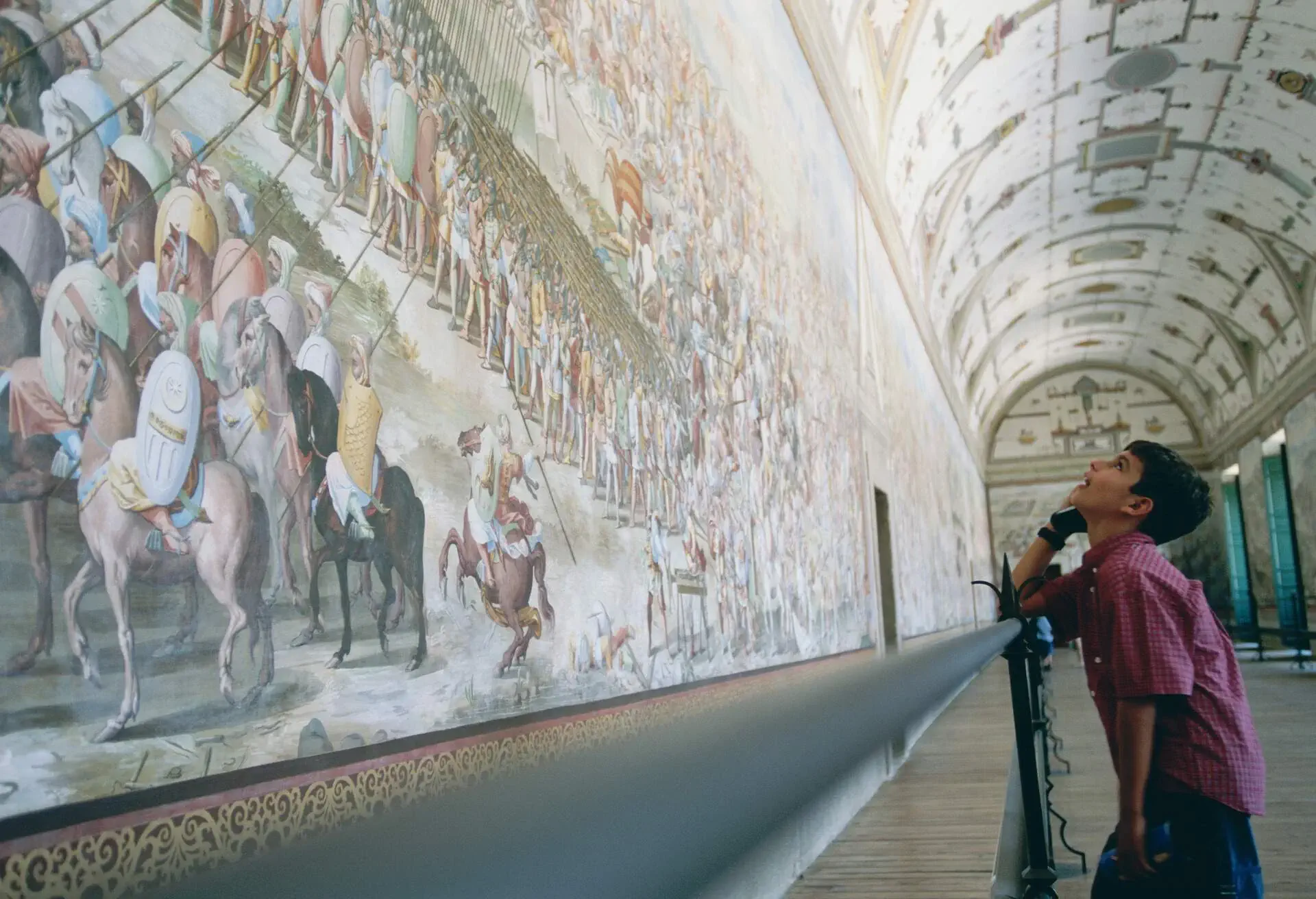 Hall of the battles at the Escorial Palace, Madrid, Spain