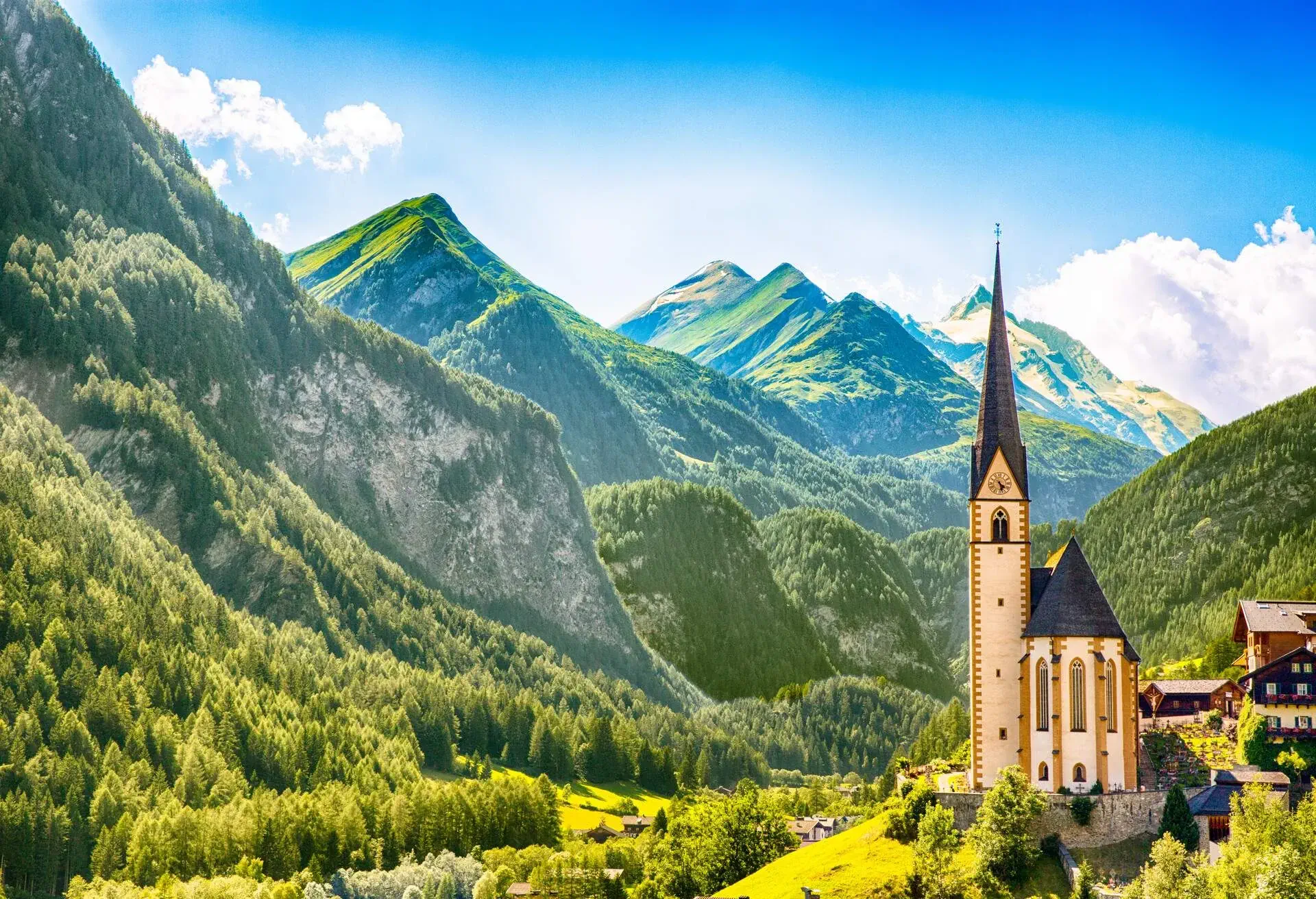 DEST_AUSTRIA_GROSSGLOCKNER_HOCKALPENSTRASSE_HEILIGENBLUT-CHURCH_GettyImages-908539946
