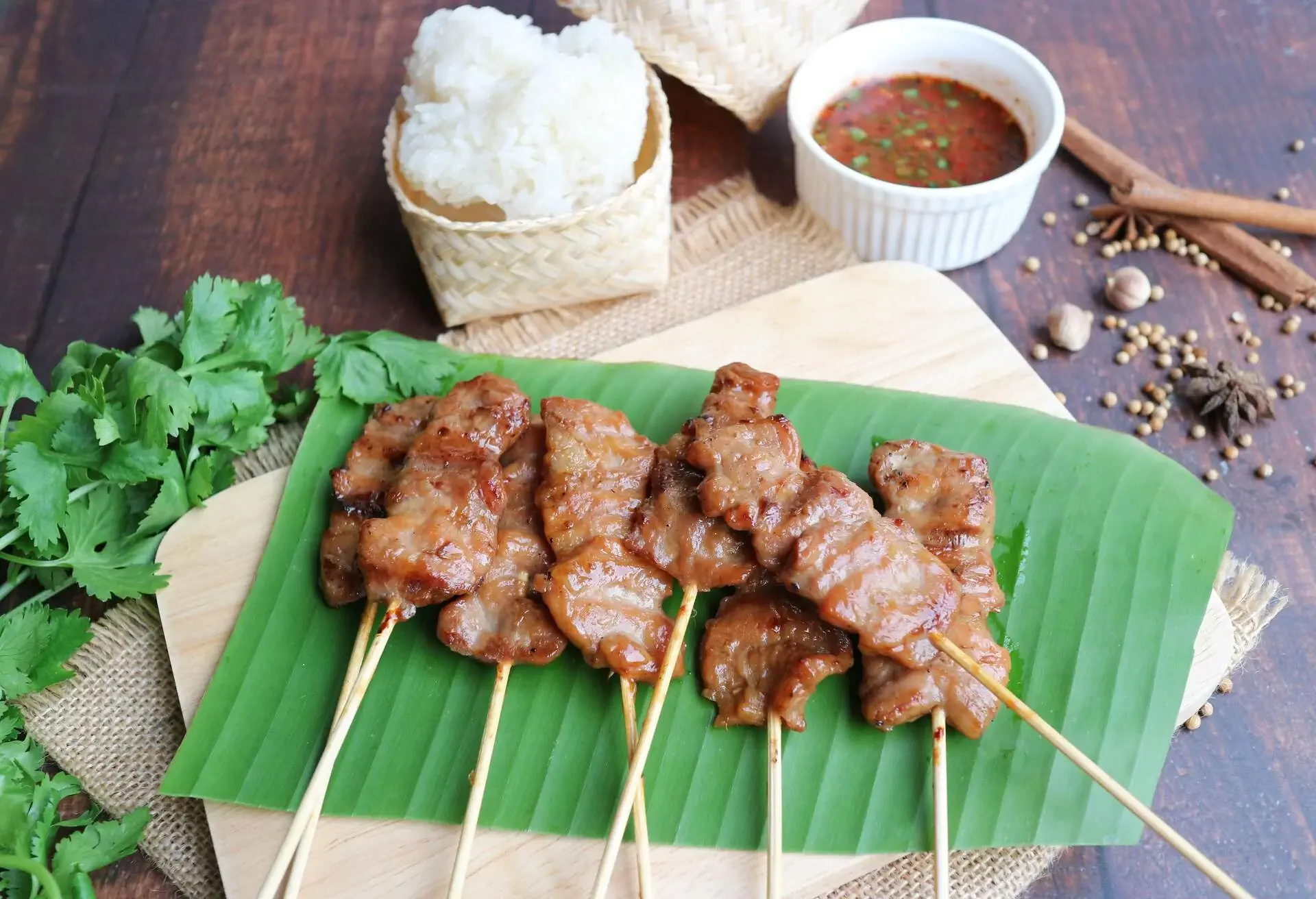 Very famous street food in Thailand and easily find