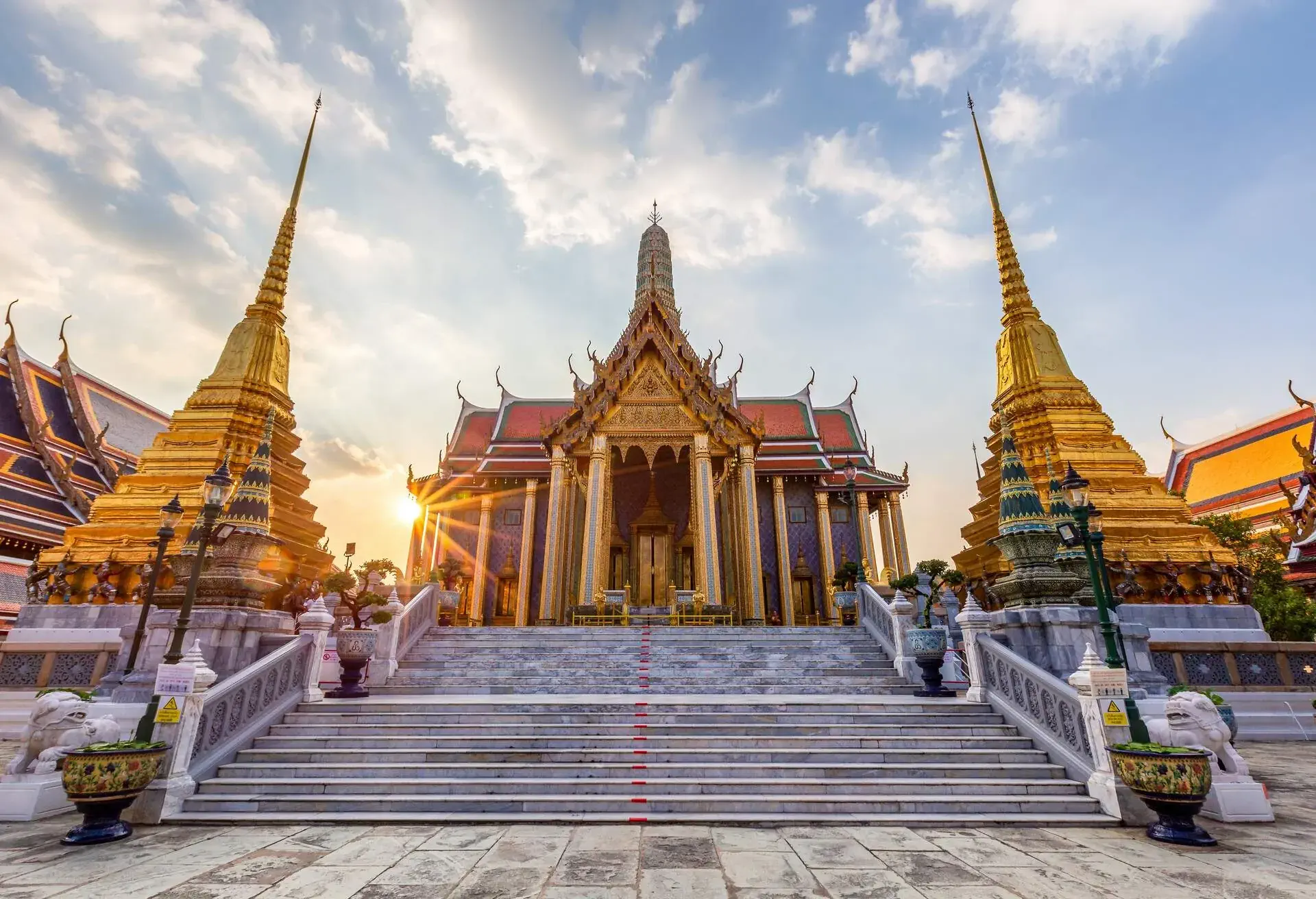 Temple of the Emerald Buddha or Wat Phra Kaew temple, Bangkok, Thailand