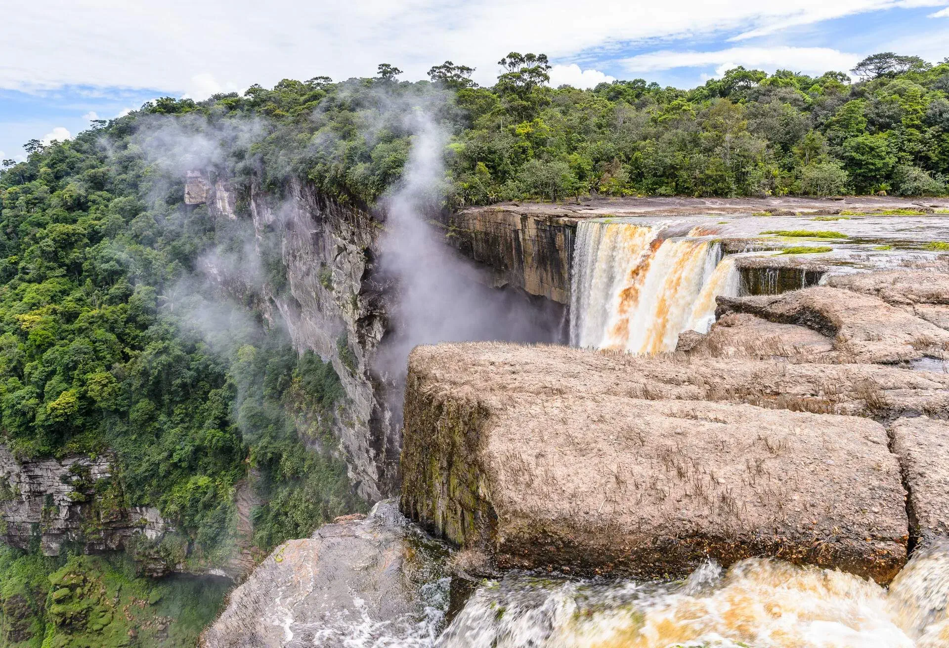Aerial view of the Kaieteur NAtional Park, Guyana, South America; Shutterstock ID 163807238; Purpose: CITY; Brand (KAYAK, Momondo, Any): KAYAK