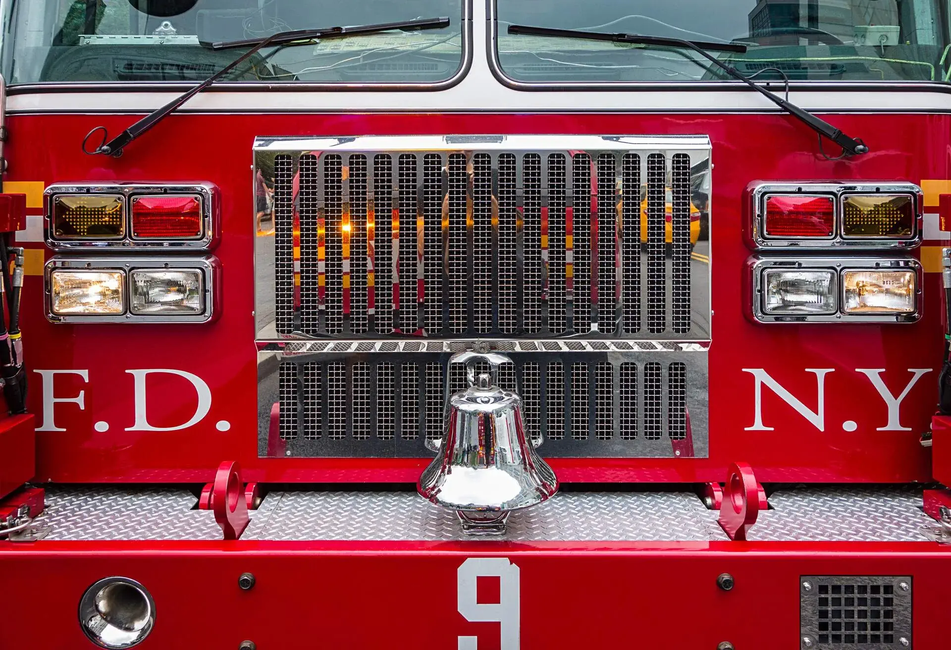 American fire truck detail