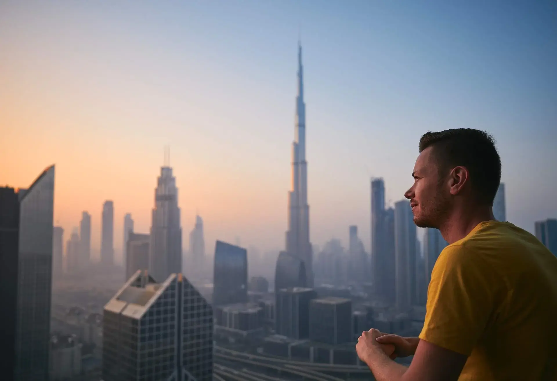 DEST_UAE_DUBAI_ARCHITECTURE_PEOPLE_MAN_SKYLINE_GettyImages-1351275140