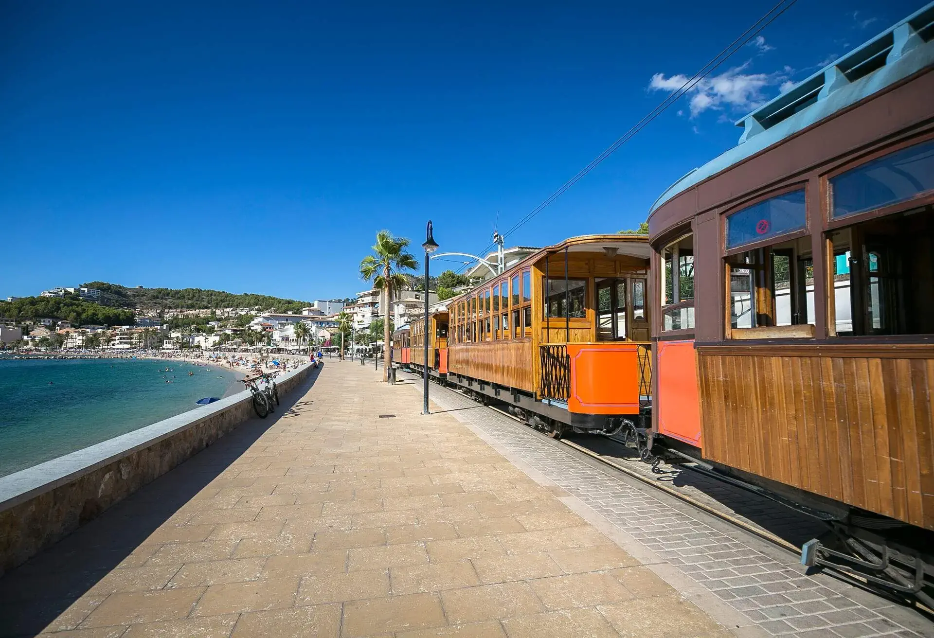 Tramway connecting town to Soller opened in 1913 and is about 5 km long. Some its original, 1913-built cars are still in service on the line.