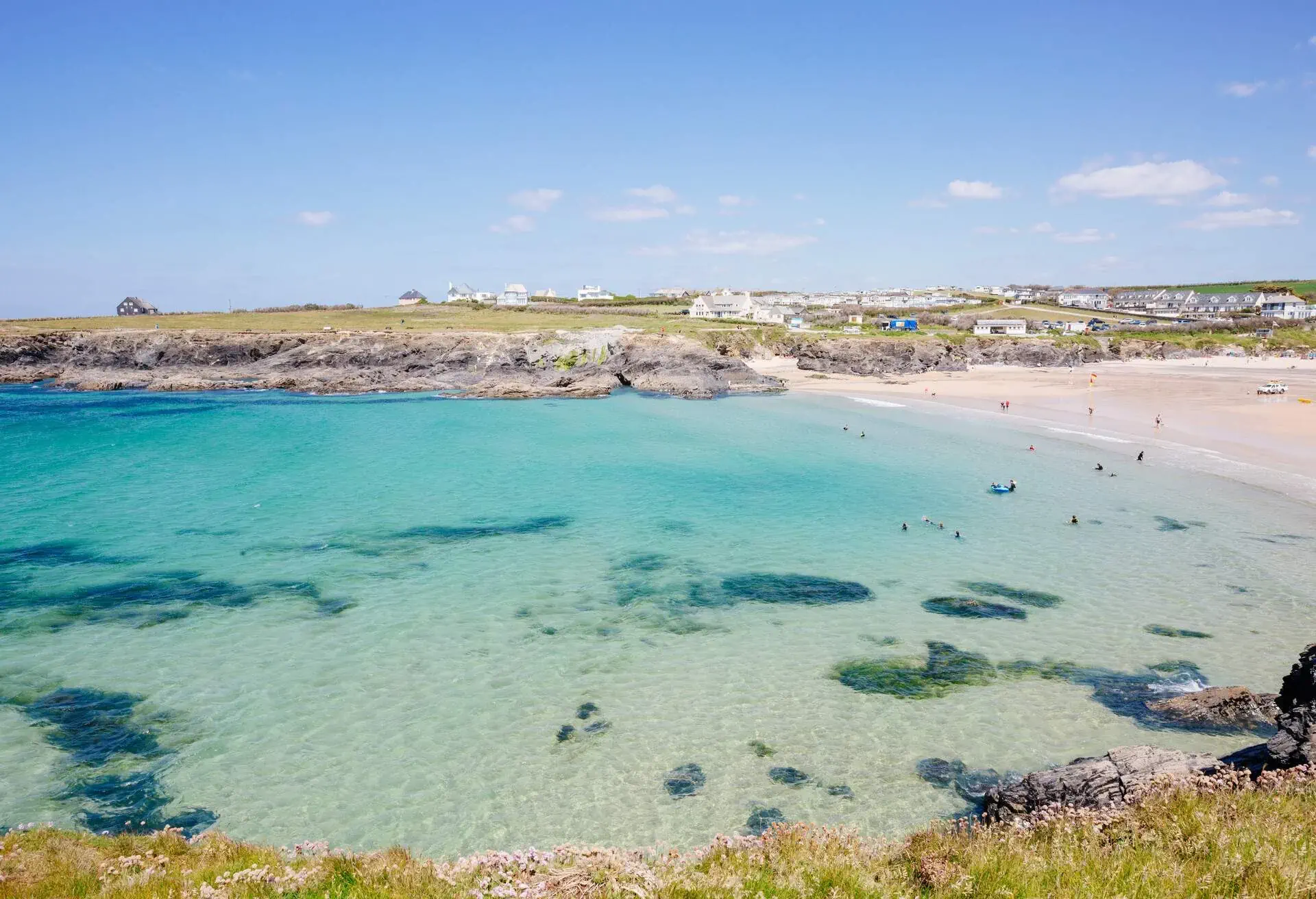 Treyarnon Bay, Cornwall, UK, from the South West Coast Path. Taken in June.