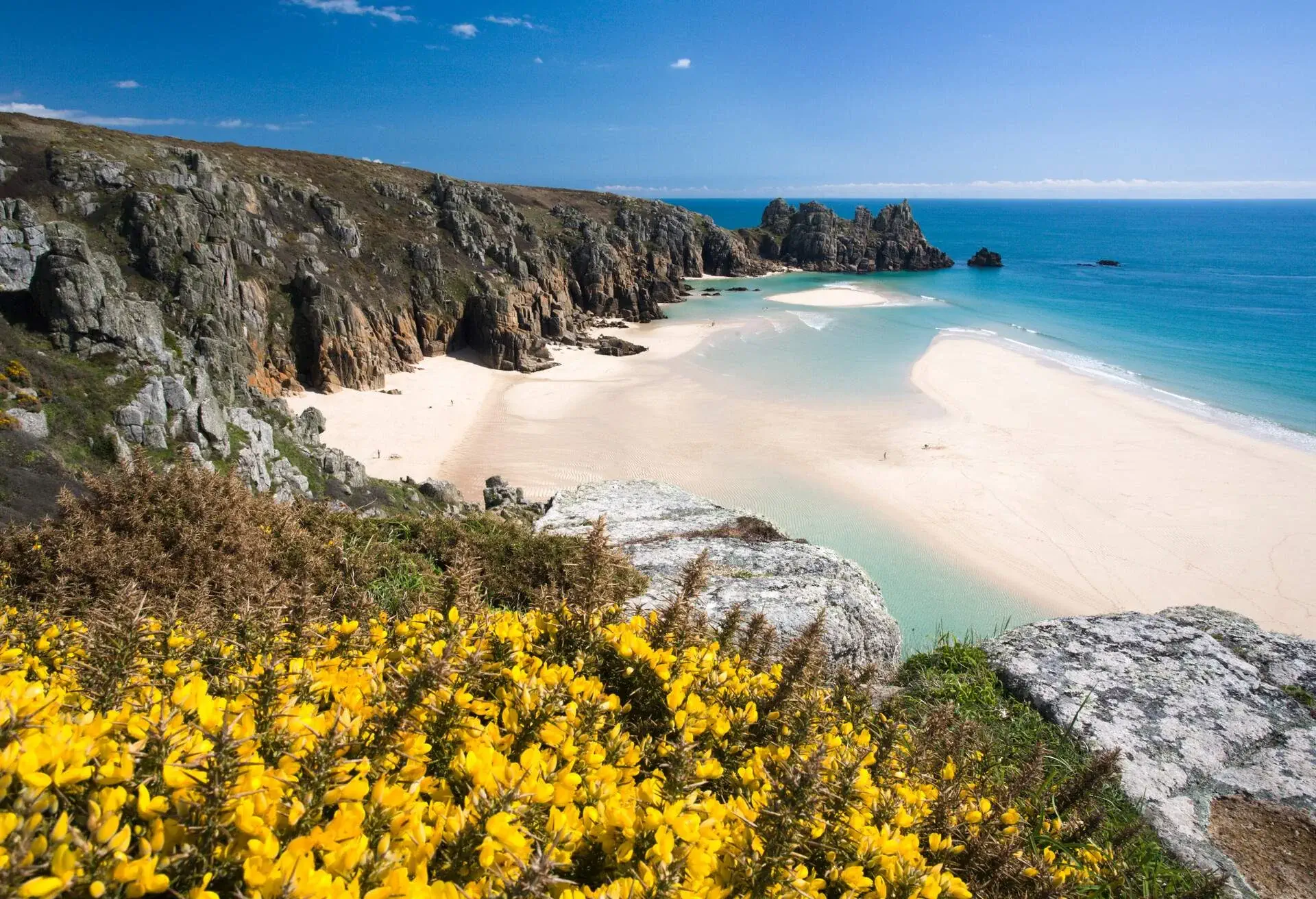 Porthcurno towards Logans Rock, Conwall, England